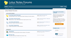 Desktop Screenshot of lotusnotesforums.com